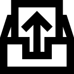 Inbox Up 1549 SVG Icon